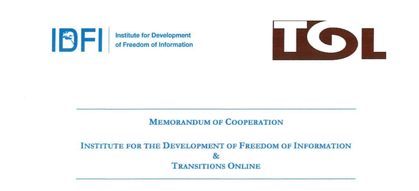 IDFI-მ და Transitions Online-მა თანამშრომლობის მემორანდუმი გააფორმეს