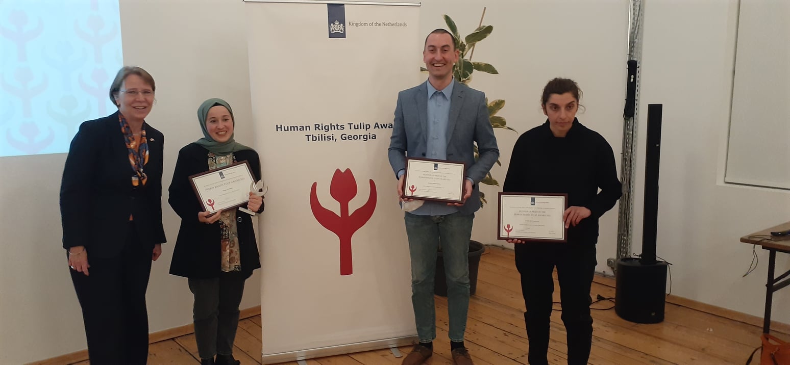 Aleksi Merebashvili received The Human Rights Tulip 2021