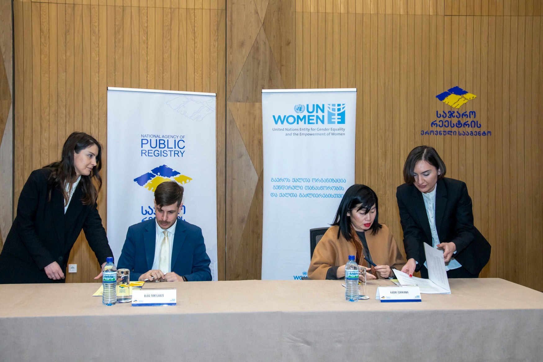 UN Women and the National Agency of Public Registry will actively cooperate 
