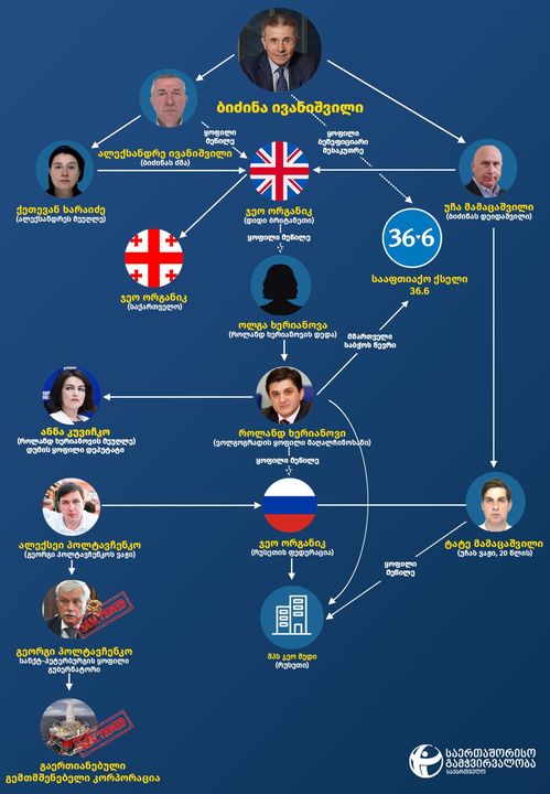 Russian Businesses of Bidzina Ivanishvili and His Relatives