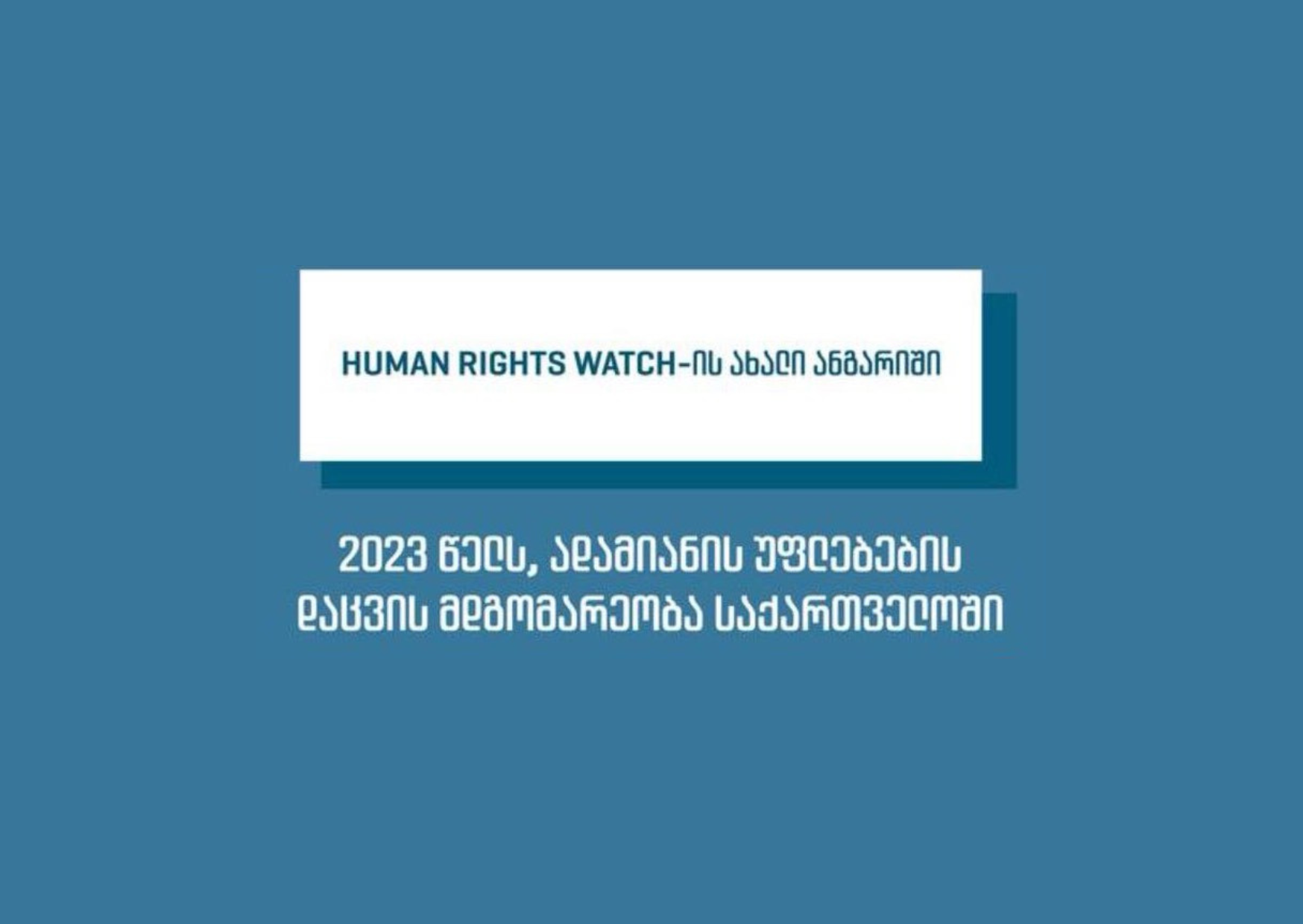 Human rights protection in Georgia in 2023