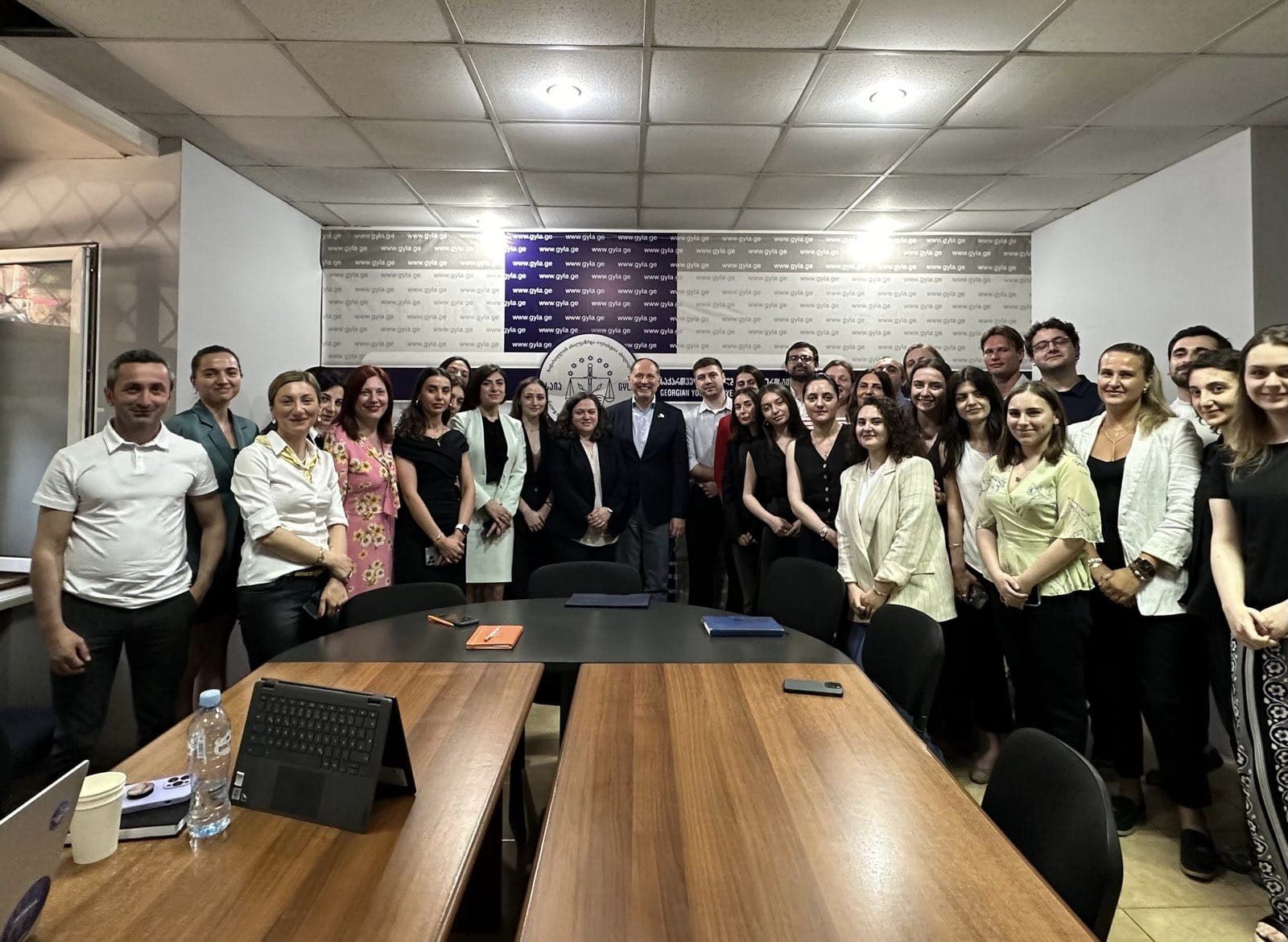 The EU Ambassador to Georgia, Pavel Herchinsky, visited the GYLA office