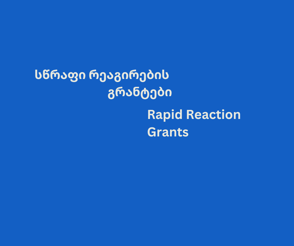 Rapid Reaction Grants